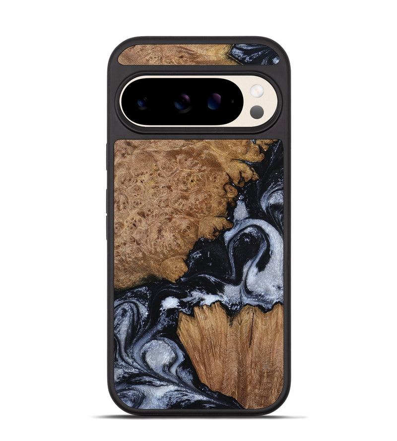 Pixel 10 Wood Phone Case - Tonja (Black & White, 800086)