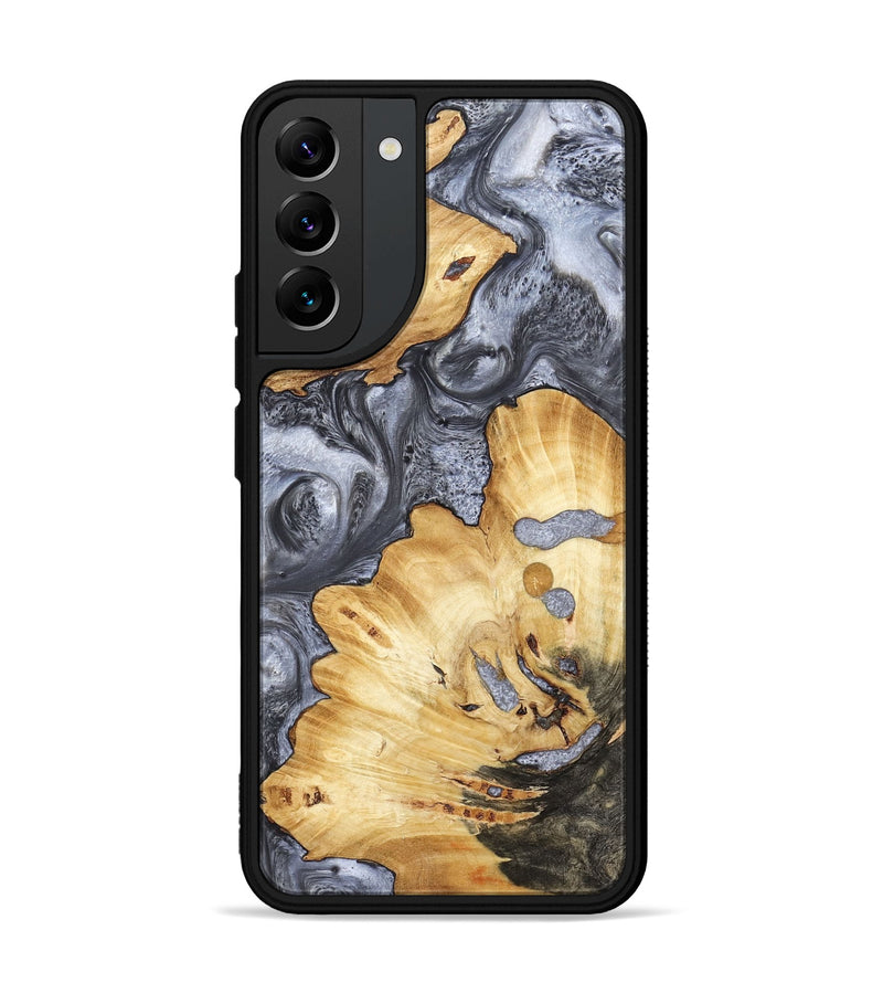 Galaxy S22 Plus Wood Phone Case - Kellan (Black & White, 800087)