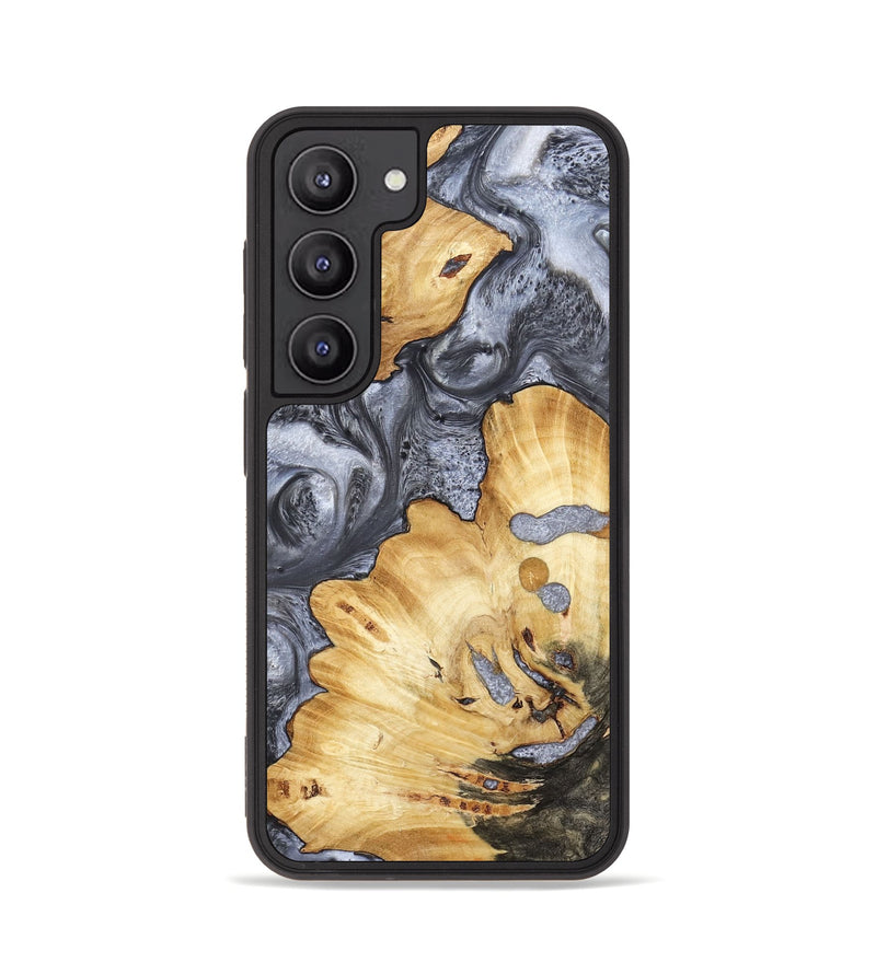 Galaxy S23 Wood Phone Case - Kellan (Black & White, 800087)