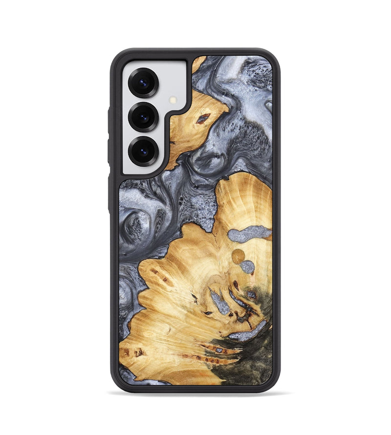 Galaxy S25 Wood Phone Case - Kellan (Black & White, 800087)