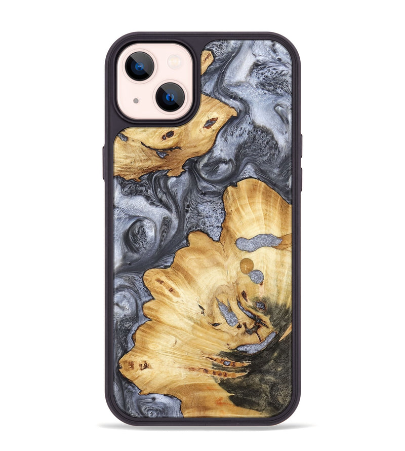 iPhone 14 Plus Wood Phone Case - Kellan (Black & White, 800087)