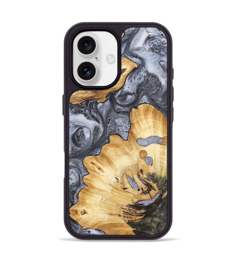 iPhone 17 Wood Phone Case - Kellan (Black & White, 800087)