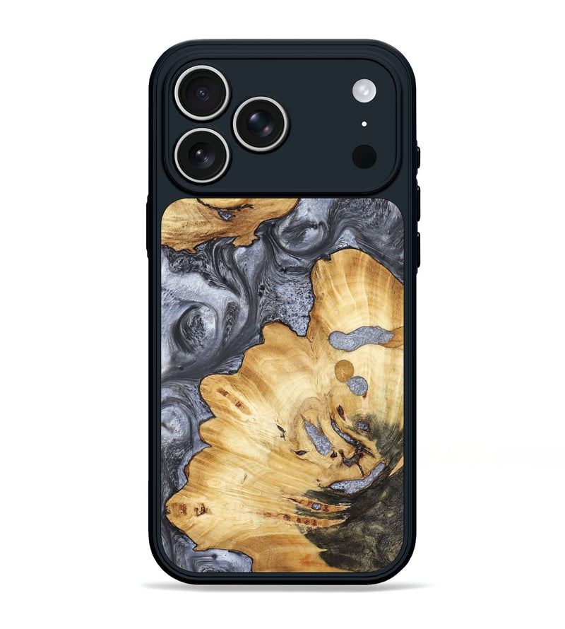 iPhone 17 Pro Max Wood Phone Case - Kellan (Black & White, 800087)