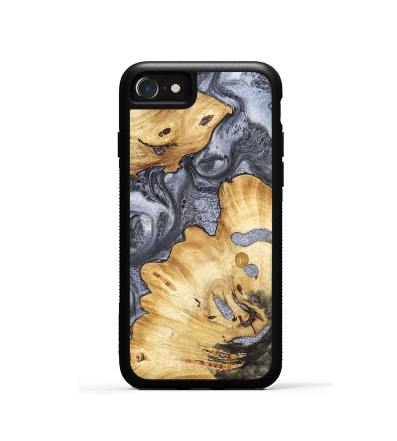 iPhone SE Wood Phone Case - Kellan (Black & White, 800087)