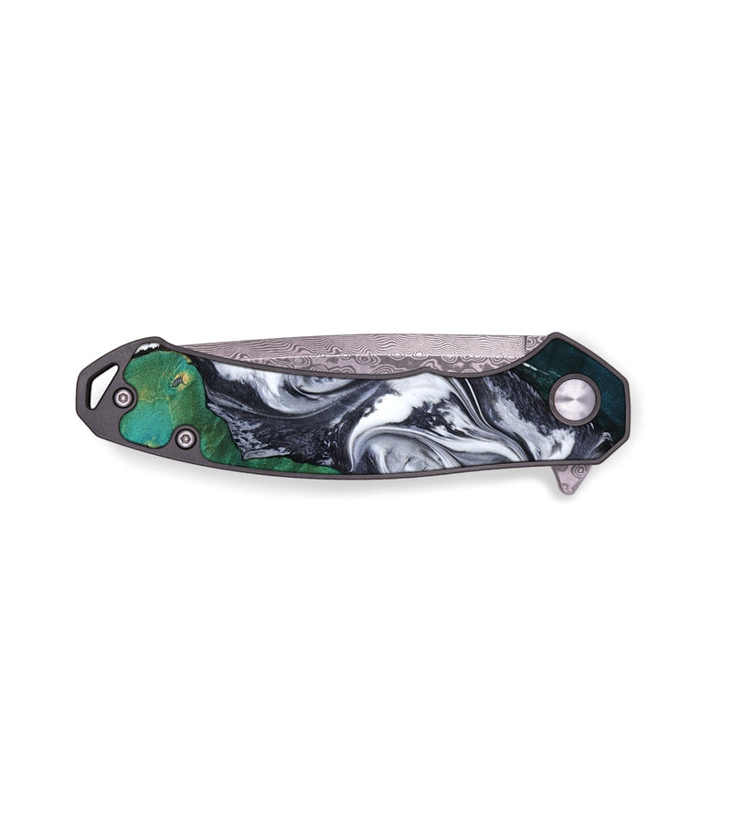EDC Wood Pocket Knife - Jill (Black & White, 800088)