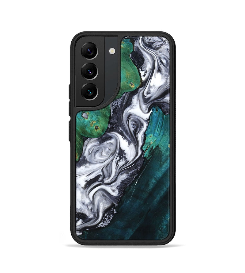 Galaxy S22 Wood Phone Case - Jill (Black & White, 800088)