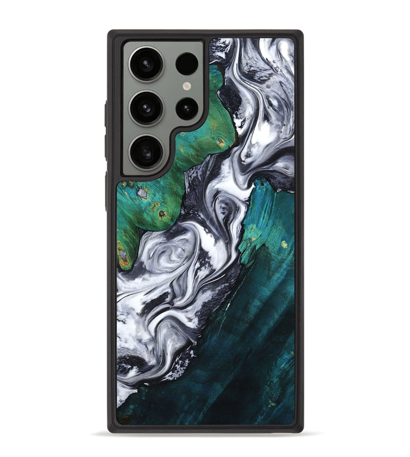 Galaxy S23 Ultra Wood Phone Case - Jill (Black & White, 800088)