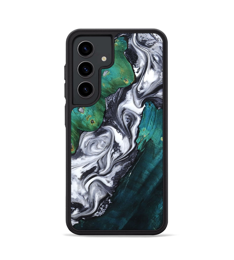 Galaxy S24 Wood Phone Case - Jill (Black & White, 800088)