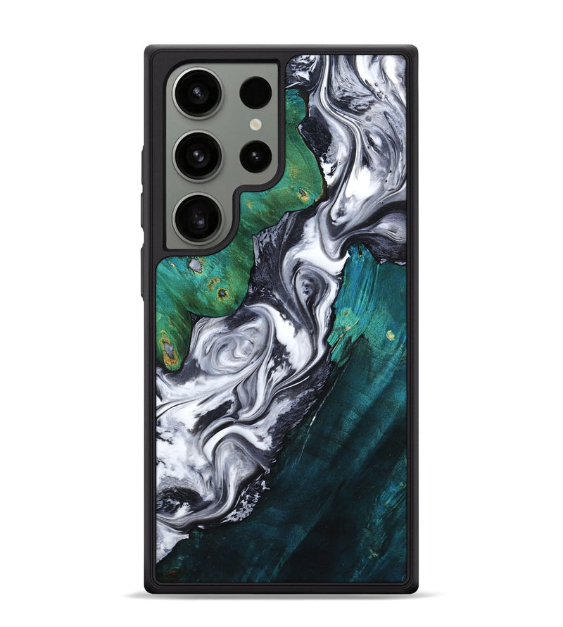 Galaxy S24 Ultra Wood Phone Case - Jill (Black & White, 800088)