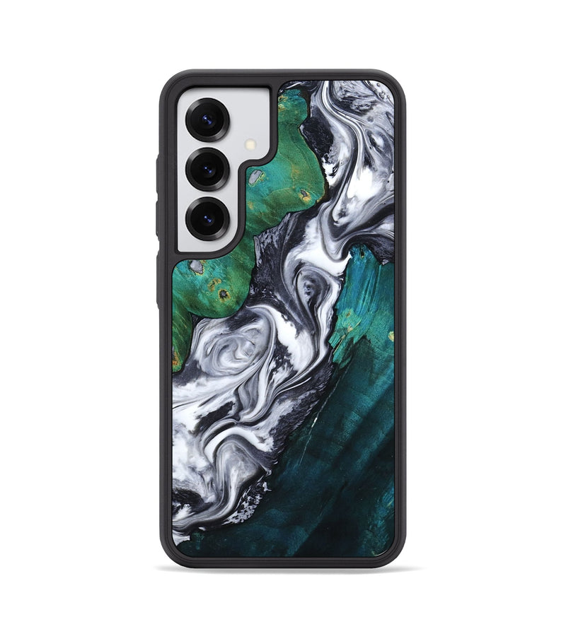 Galaxy S25 Wood Phone Case - Jill (Black & White, 800088)