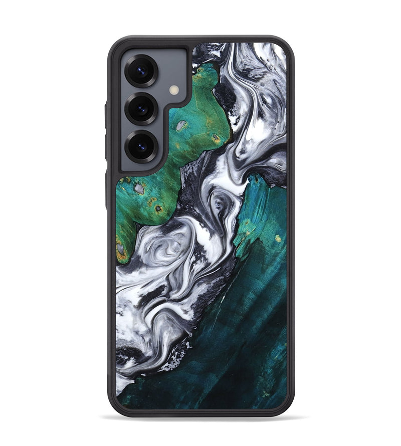 Galaxy S25 Plus Wood Phone Case - Jill (Black & White, 800088)