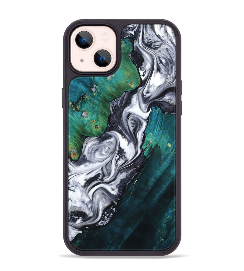 iPhone 14 Plus Wood Phone Case - Jill (Black & White, 800088)