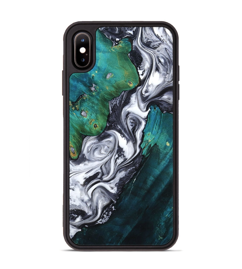 iPhone Xs Max Wood Phone Case - Jill (Black & White, 800088)