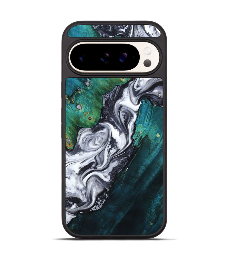 Pixel 9 Pro Wood Phone Case - Jill (Black & White, 800088)