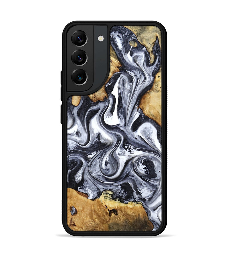 Galaxy S22 Plus Wood Phone Case - Loula (Black & White, 800089)
