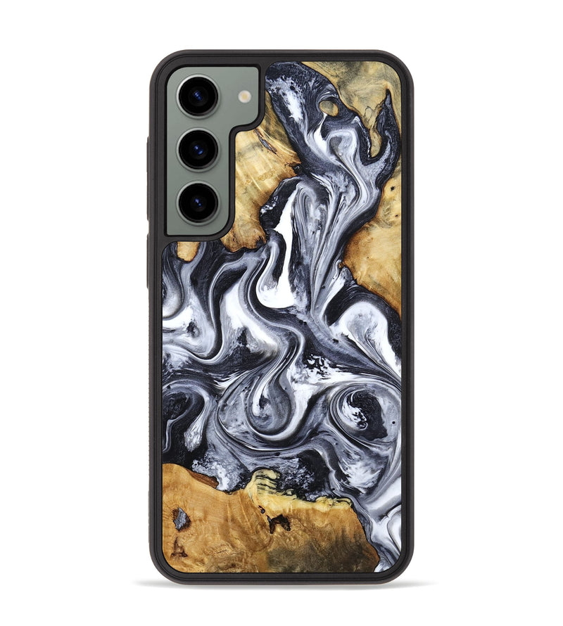 Galaxy S23 Plus Wood Phone Case - Loula (Black & White, 800089)