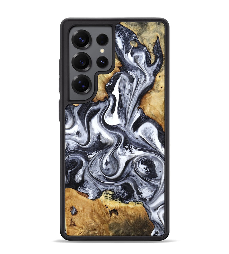 Galaxy S25 Ultra Wood Phone Case - Loula (Black & White, 800089)
