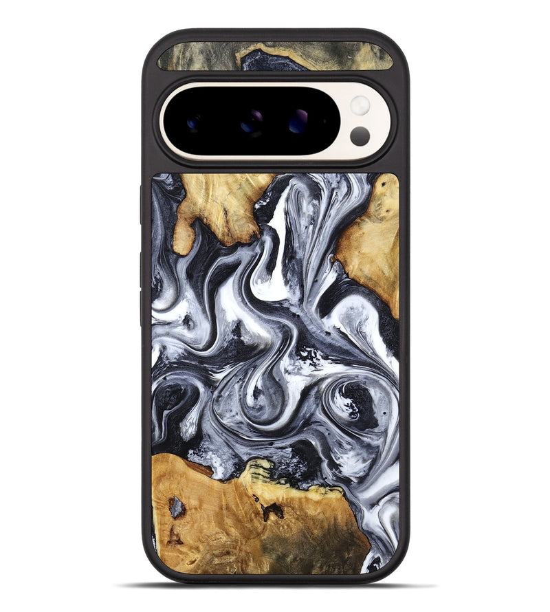Pixel 10 Pro XL Wood Phone Case - Loula (Black & White, 800089)