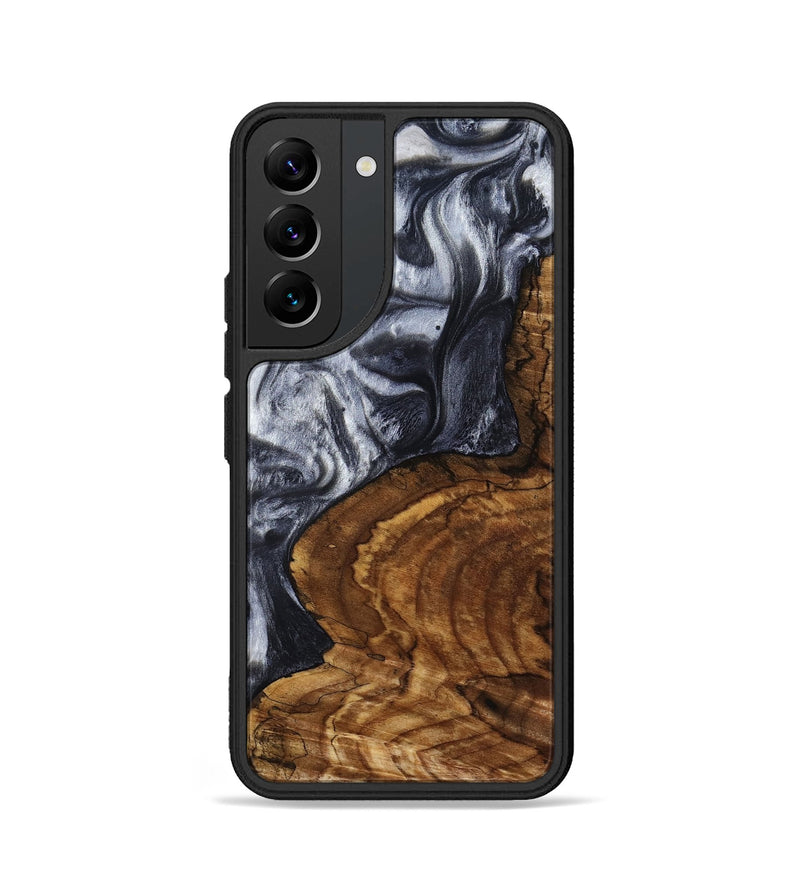 Galaxy S22 Wood Phone Case - Jeana (Black & White, 800090)