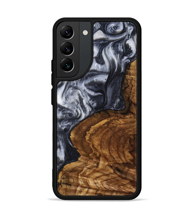 Galaxy S22 Plus Wood Phone Case - Jeana (Black & White, 800090)