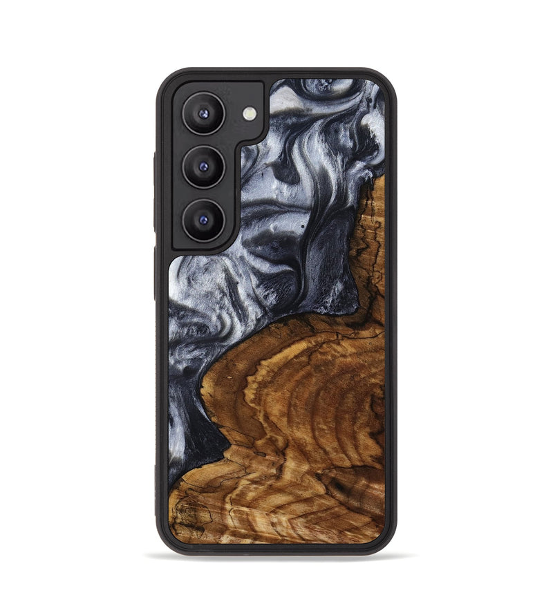Galaxy S23 Wood Phone Case - Jeana (Black & White, 800090)
