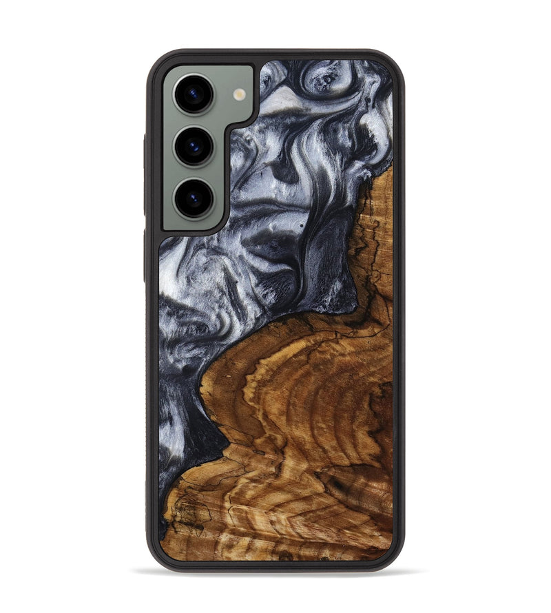 Galaxy S23 Plus Wood Phone Case - Jeana (Black & White, 800090)
