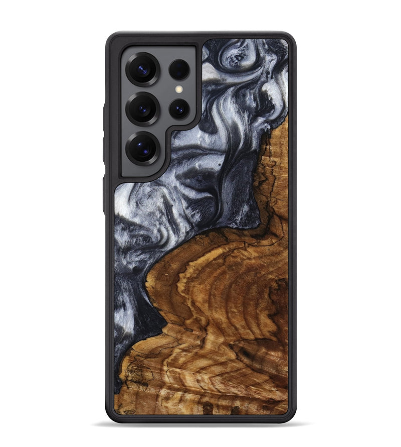 Galaxy S25 Ultra Wood Phone Case - Jeana (Black & White, 800090)