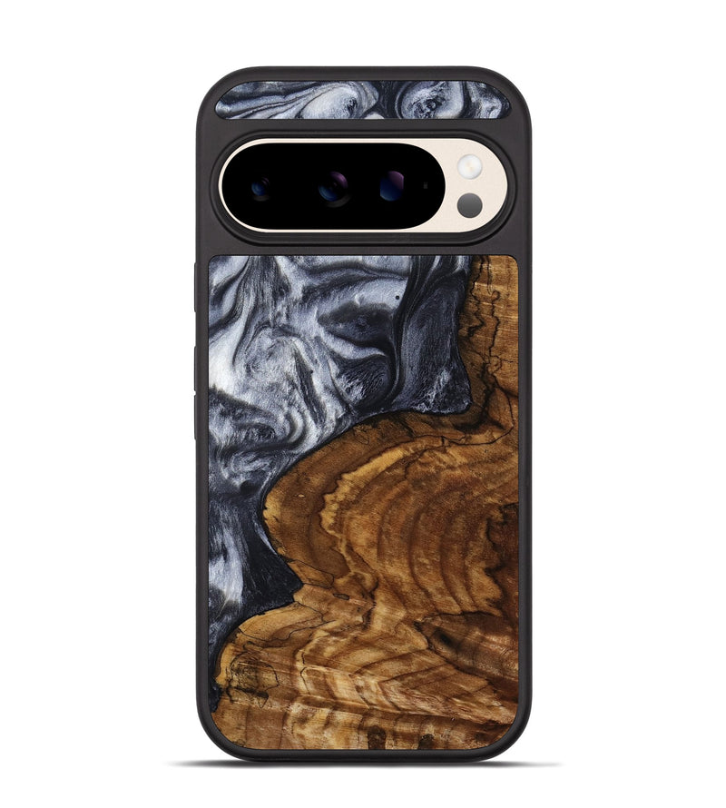 Pixel 10 Wood Phone Case - Jeana (Black & White, 800090)