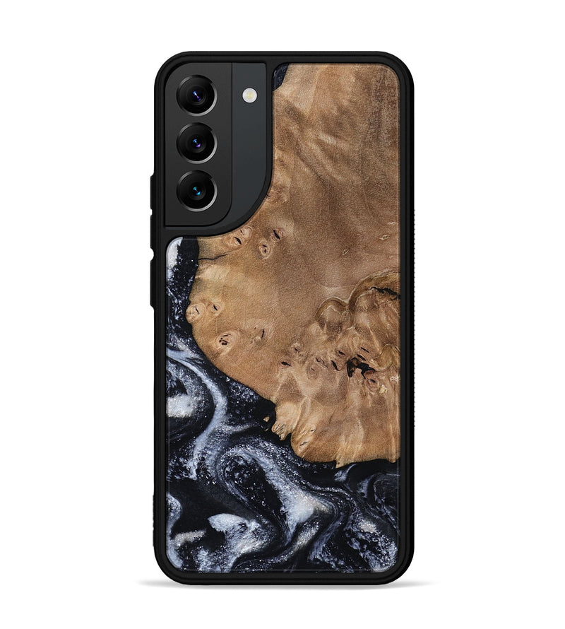 Galaxy S22 Plus Wood Phone Case - Mila (Black & White, 800091)