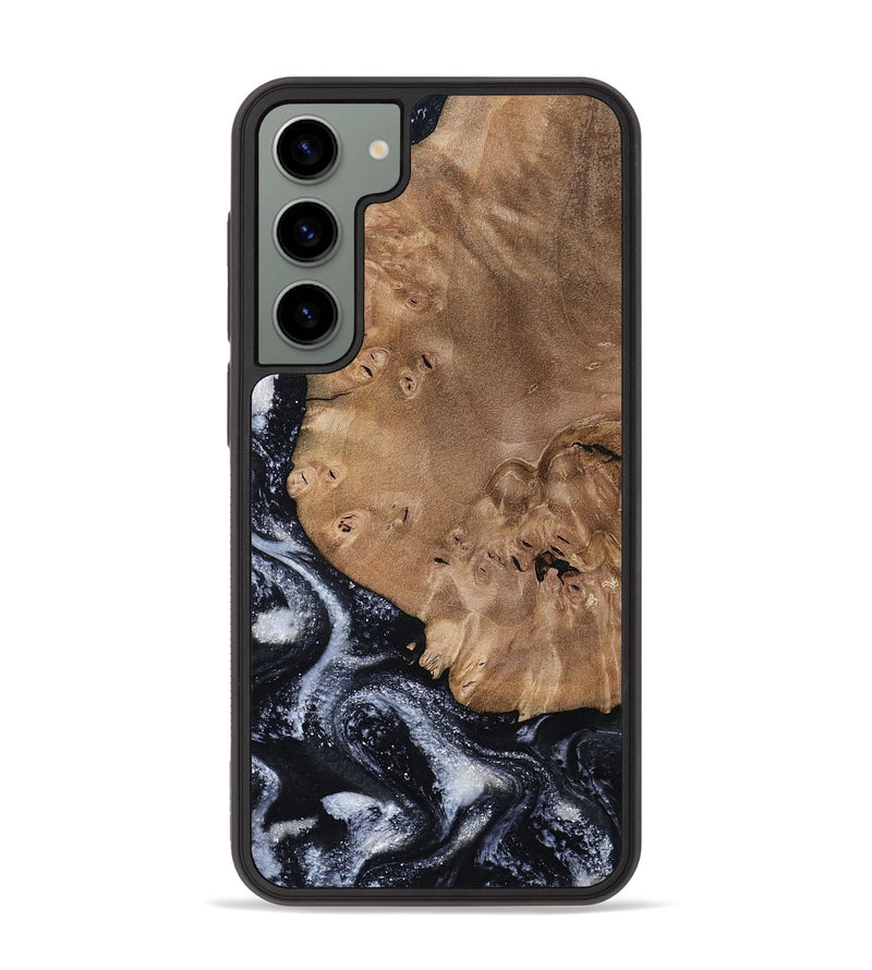 Galaxy S23 Plus Wood Phone Case - Mila (Black & White, 800091)