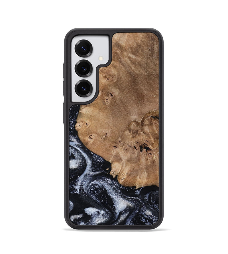 Galaxy S25 Wood Phone Case - Mila (Black & White, 800091)