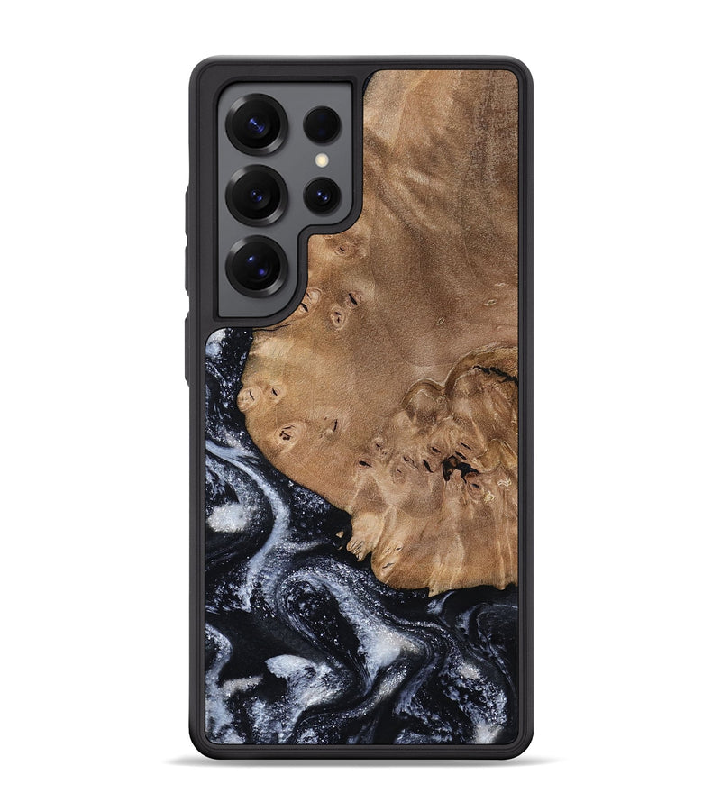 Galaxy S25 Ultra Wood Phone Case - Mila (Black & White, 800091)