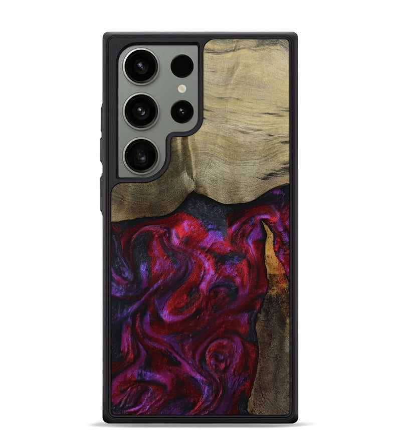 Galaxy S24 Ultra Wood Phone Case - Deven (Red, 800092)
