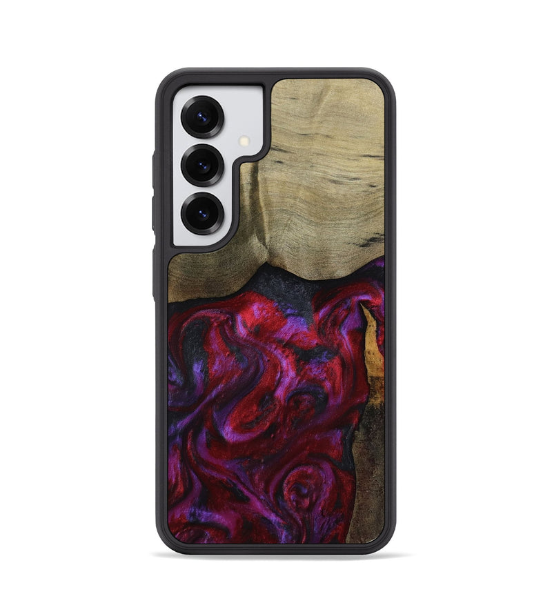 Galaxy S25 Wood Phone Case - Deven (Red, 800092)