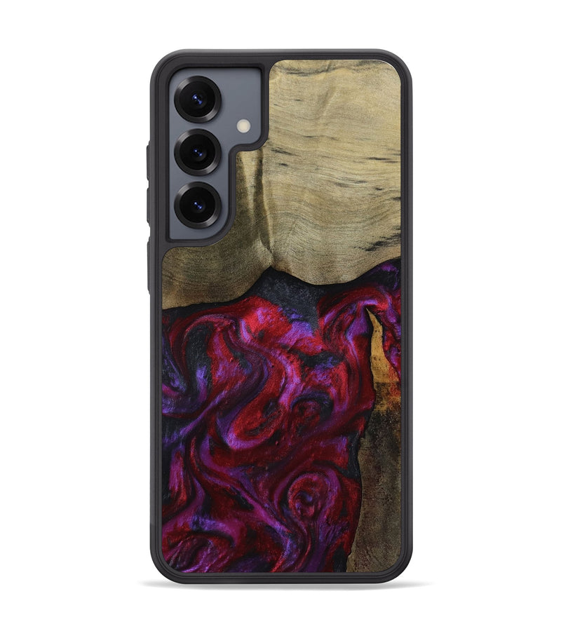 Galaxy S25 Plus Wood Phone Case - Deven (Red, 800092)