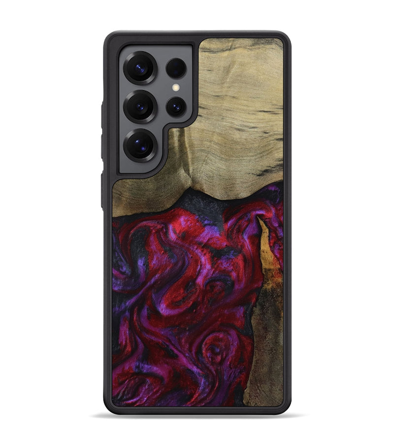 Galaxy S25 Ultra Wood Phone Case - Deven (Red, 800092)