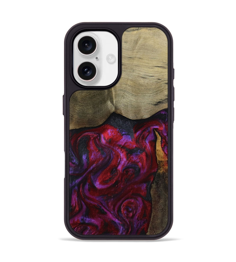 iPhone 17 Wood Phone Case - Deven (Red, 800092)