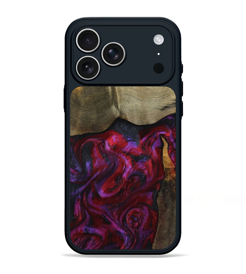 iPhone 17 Pro Max Wood Phone Case - Deven (Red, 800092)