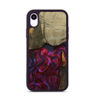 iPhone Xr Wood Phone Case - Deven (Red, 800092)