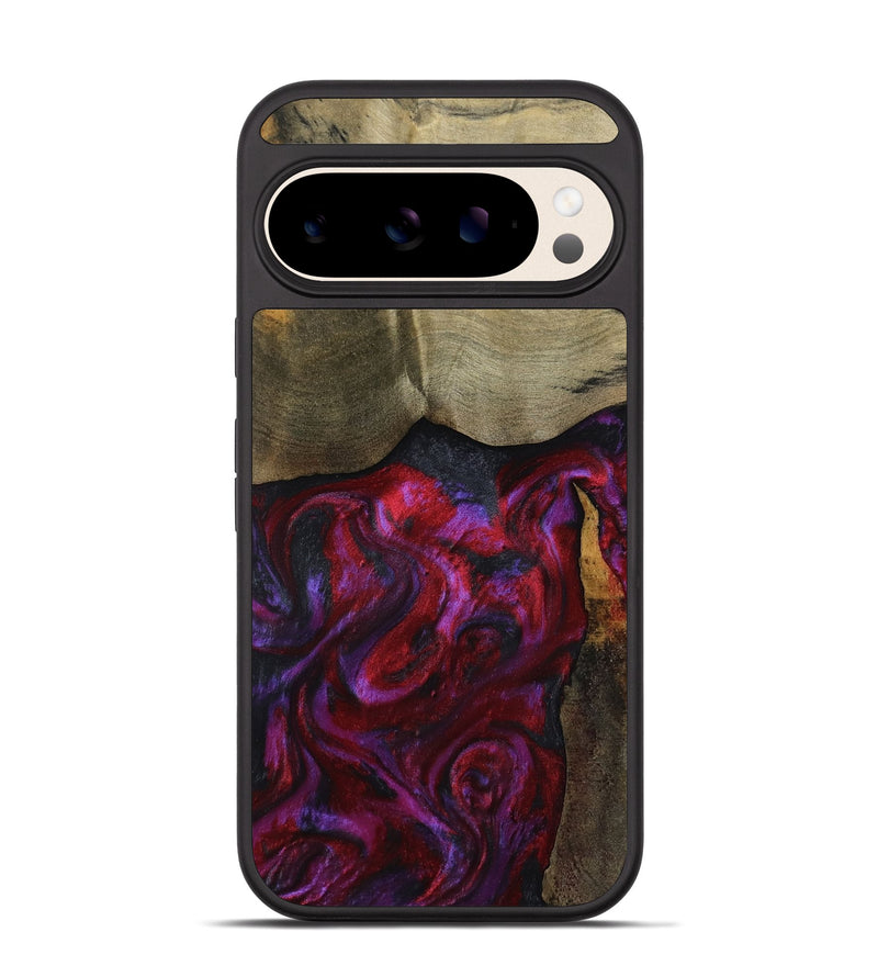 Pixel 10 Wood Phone Case - Deven (Red, 800092)