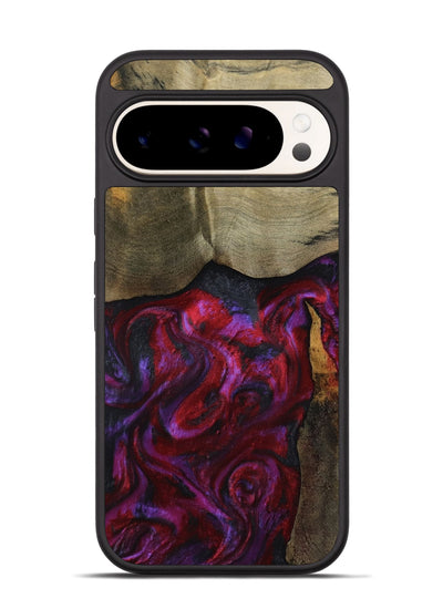 Pixel 9 Pro Wood Phone Case - Deven (Red, 800092)