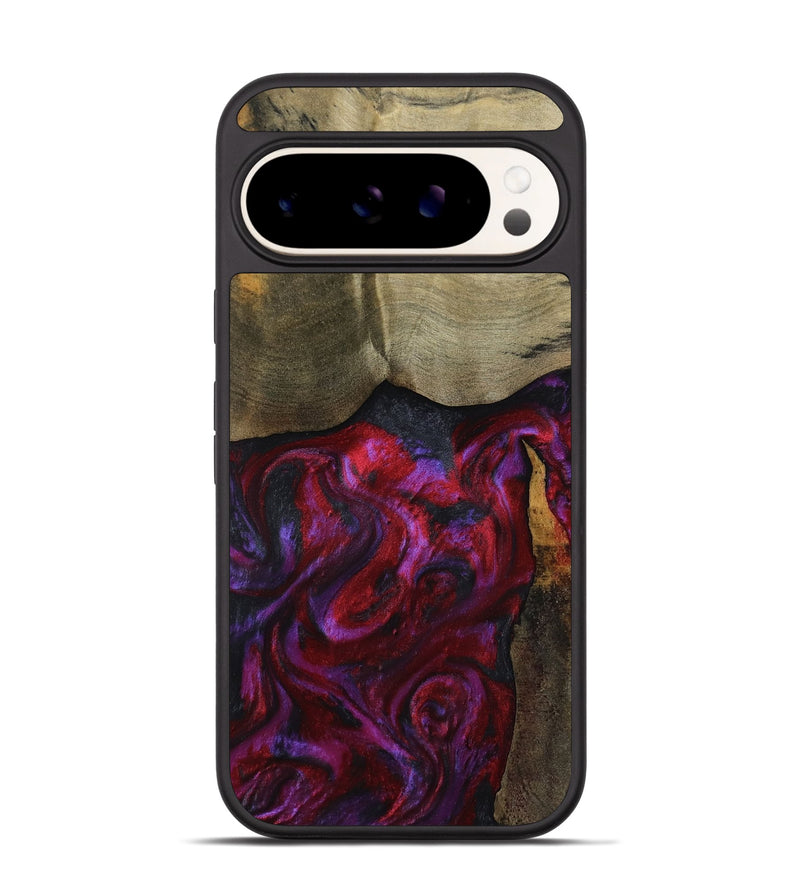 Pixel 9 Pro Wood Phone Case - Deven (Red, 800092)