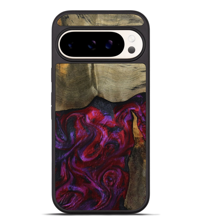 Pixel 9 Pro XL Wood Phone Case - Deven (Red, 800092)