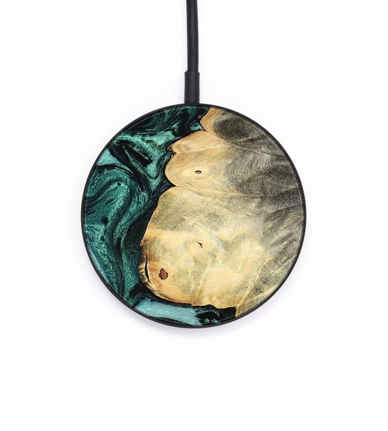 Circle Wood Wireless Charger - Adela (Green, 800093)