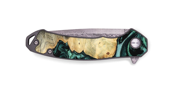 EDC Wood Pocket Knife - Adela (Green, 800093)