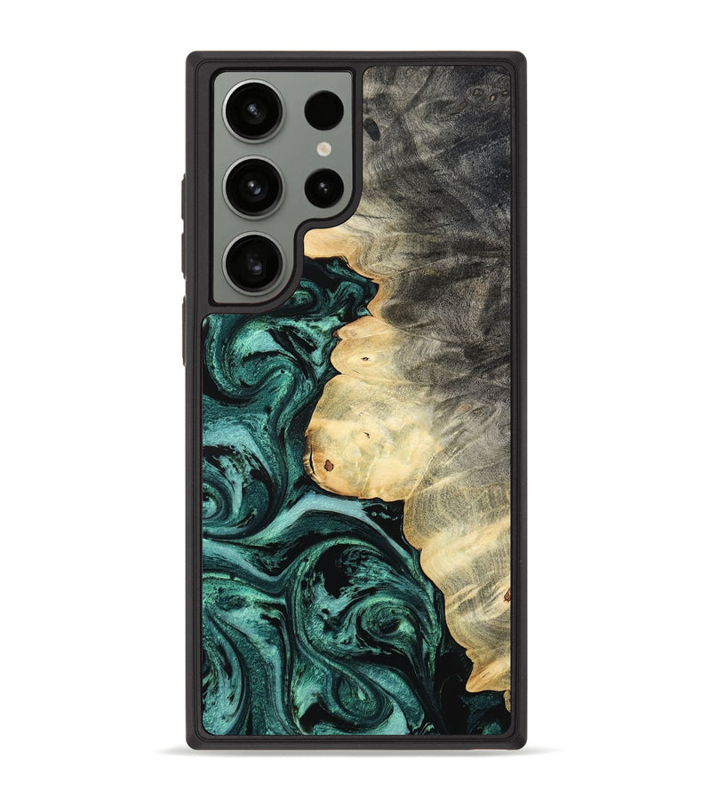 Galaxy S23 Ultra Wood Phone Case - Adela (Green, 800093)