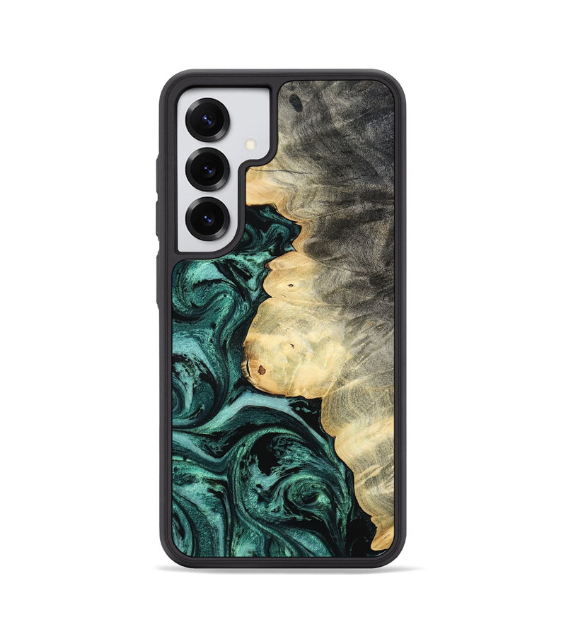 Galaxy S25 Wood Phone Case - Adela (Green, 800093)