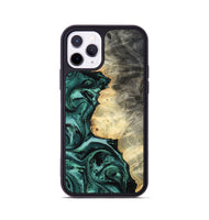 iPhone 11 Pro Wood Phone Case - Adela (Green, 800093)
