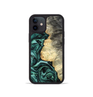 iPhone 12 mini Wood Phone Case - Adela (Green, 800093)
