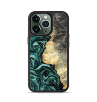 iPhone 13 Pro Wood Phone Case - Adela (Green, 800093)